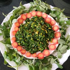 A picture of Methi dry sabzi.
