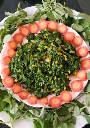 A picture of Methi dry sabzi.