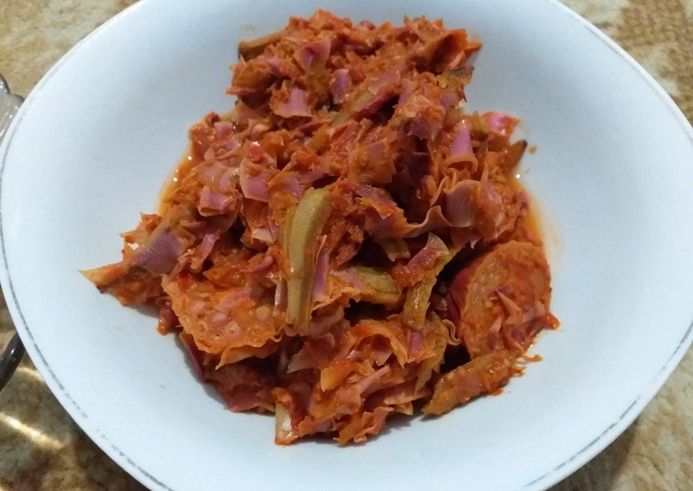 Sambalado sambuang (bunga kecombrang)