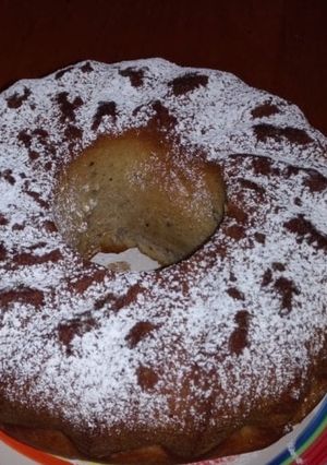 Una foto de Queque de manzana, canela y nueces