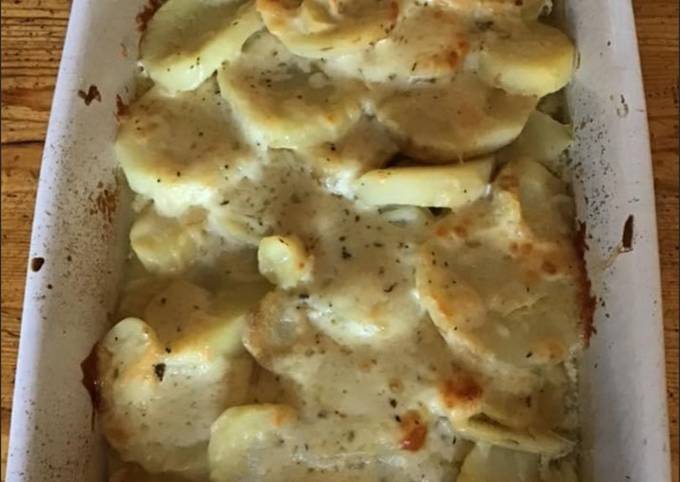 Gratin de panais au colin