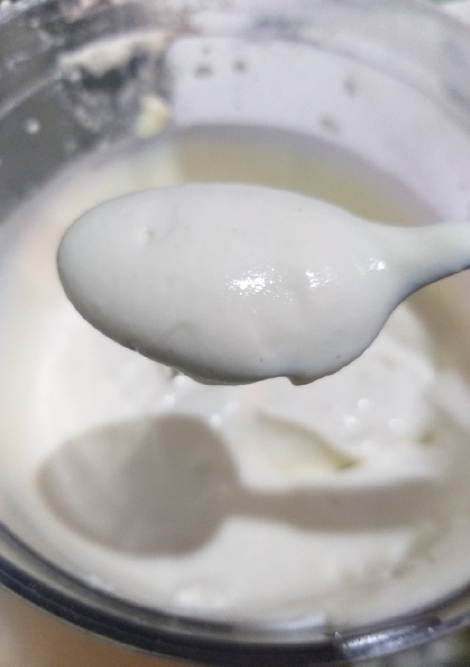 Una foto de Queso crema casero con leche en polvo