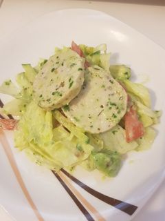 Hình của món Salad Chả Gà (eat clean).
