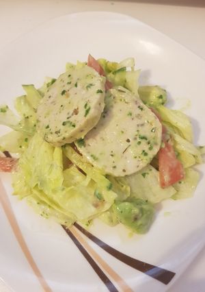 Hình của món Salad Chả Gà (eat clean).