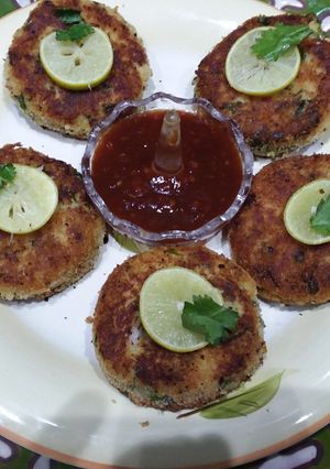 A picture of Potato Green masala  Cutlus.