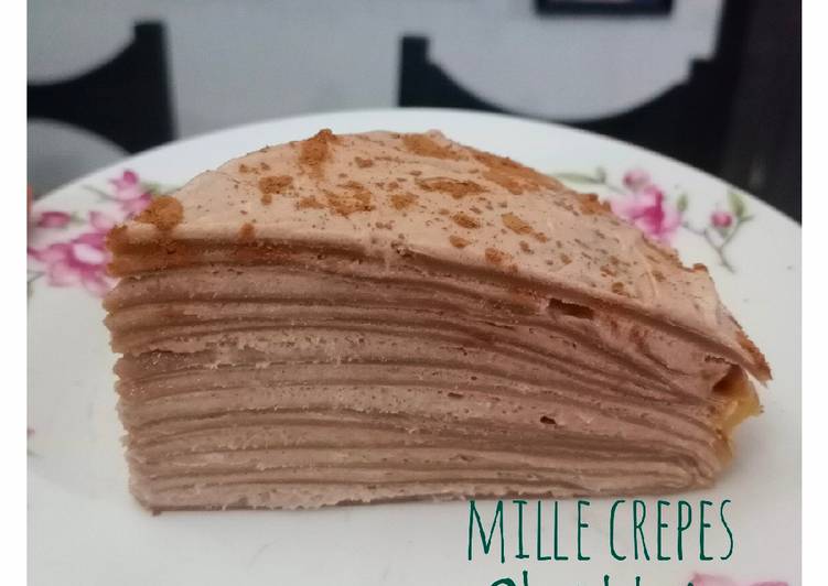 Resep Chocolate Mille Crepes ala bundakeia, Bisa Manjain Lidah