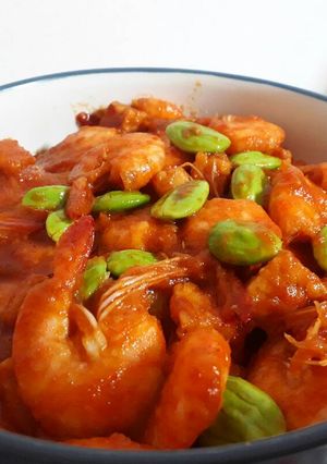 Foto resep Sambal udang pete khas padang
