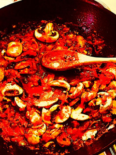 A picture of Mushroom Chili Marinara Sauce.