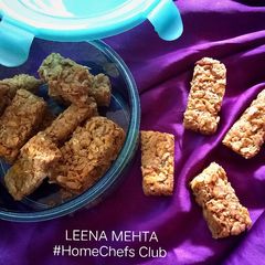A picture of Peanut Butter Muesli Bars.