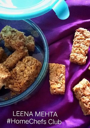 A picture of Peanut Butter Muesli Bars.
