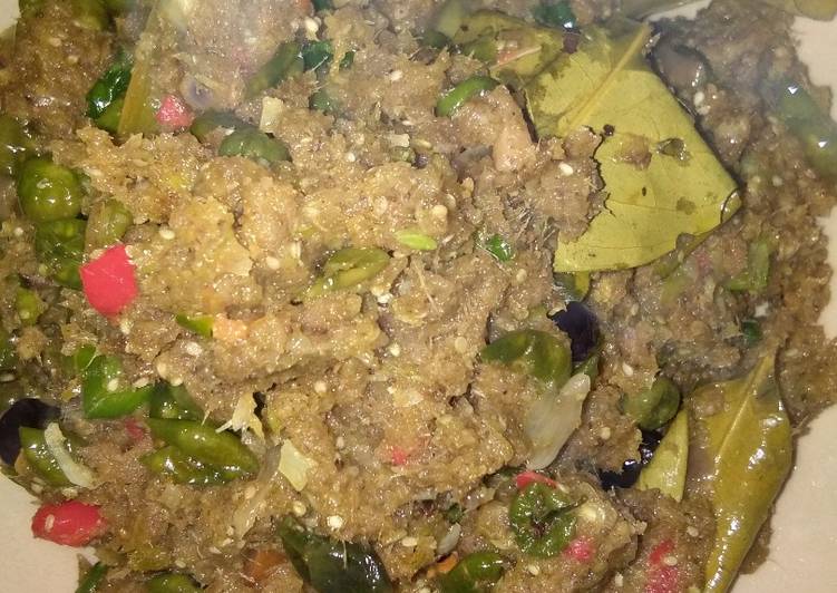 Resep Sambal oncom leunca Anti Gagal