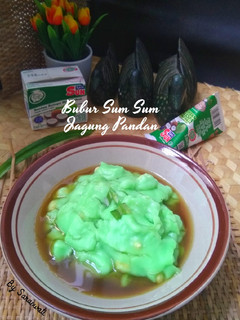 Foto resep Bubur Sum Sum Jagung Pandan