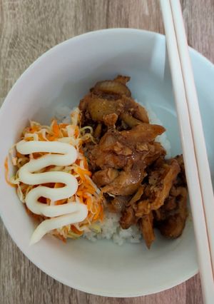 Foto resep Ayam Teriyaki dengan Salad ala Hokben 🤭