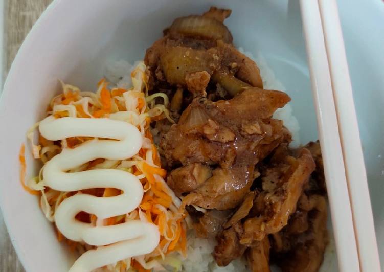 Ayam Teriyaki dengan Salad ala Hokben ?