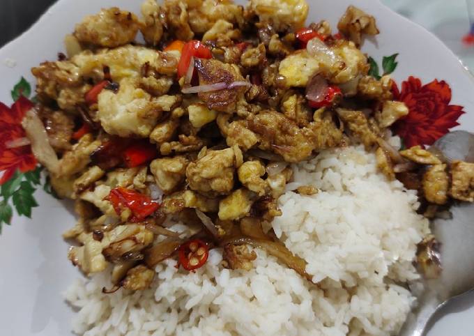 Orak arik telur simple teman Sarapan dan sahur