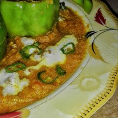 A picture of Stuffed Shimla Mirch...💕.