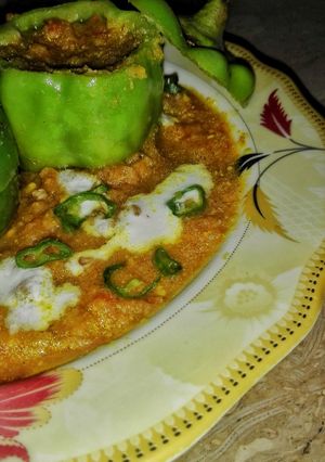 A picture of Stuffed Shimla Mirch...💕.