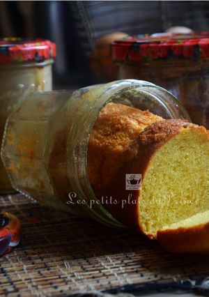 Une photo de Cake au lait concentré en bocal