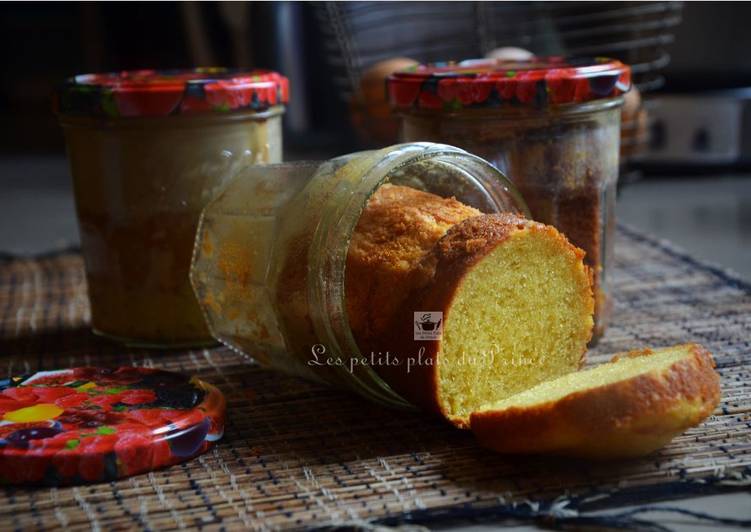 Cake au lait concentré en bocal