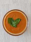 Crema fría de tomates y pimientos asados