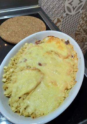Une photo de Gratin de crozet au munster
