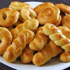 A picture of Greek Milk Cookies with Vanilla - Orange Flavor.