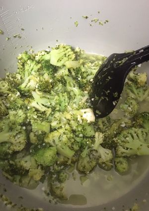 A picture of Butter Garlic Broccoli 🥦* vegetarian *.