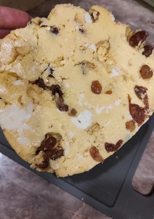 Sárgatúró mazsolával recept fotója