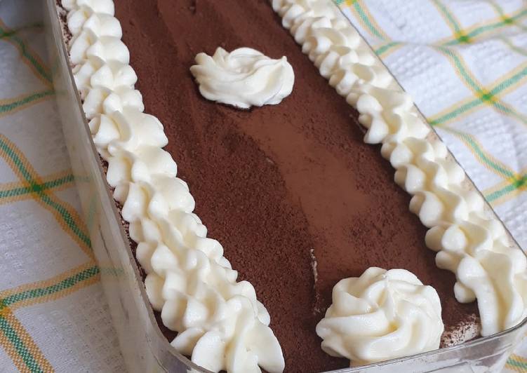 Bagaimana Membuat Tiramisu dengan sponge cake &amp; creamcheese homemade, Menggugah Selera