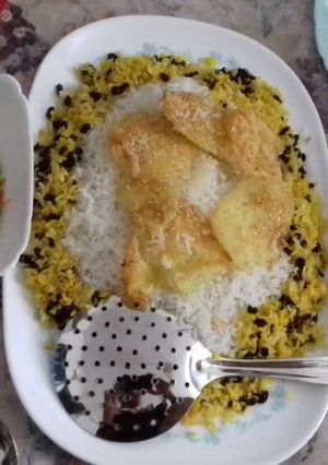 عکسی از دستور زرشک پلو با مرغ
