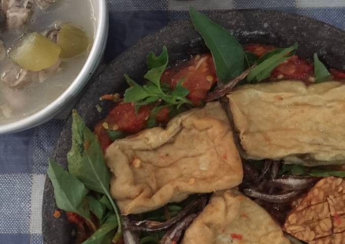 Resep Tempe dan Tahu Penyet, Lezat Sekali