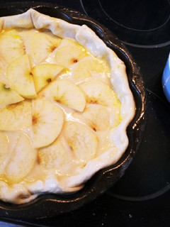 Una foto de Tarta de manzana con hojaldre
