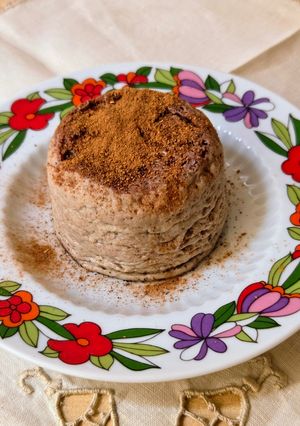 Una foto de Flan proteico en minutos ⏲️ sin azúcar 🍮 ¿En déficit calórico? ¡No te quedes sin tu flancito sano! 🍮