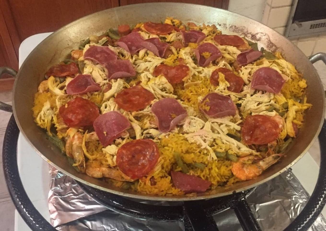 Arroz a la paella mixto a mi estilo
