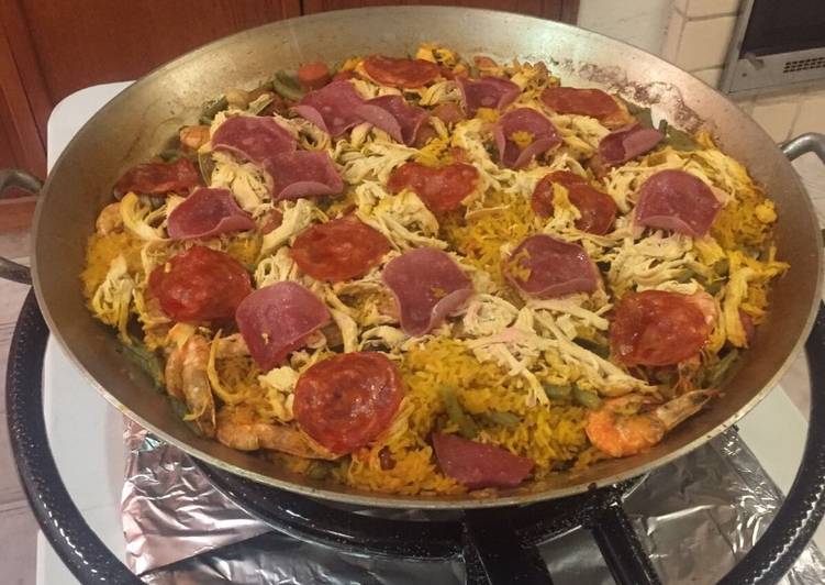 Arroz a la paella mixto a mi estilo