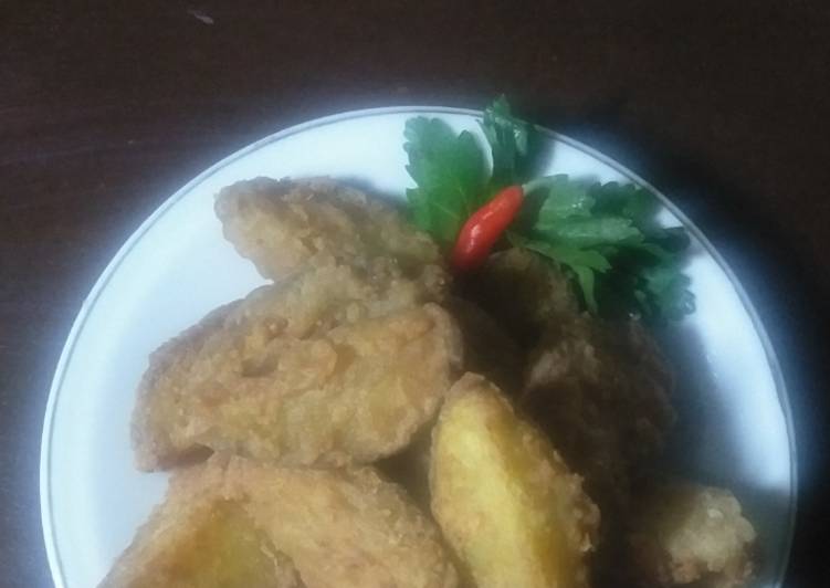 Resep Kentang goreng wedges yang Bisa Manjain Lidah