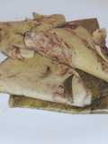 Tamalitos de frijol (siete cueros) y pozol (bebida)
