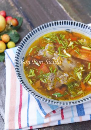 Hình của món Canh Riêu Cua Đồng Nấu Sấu.