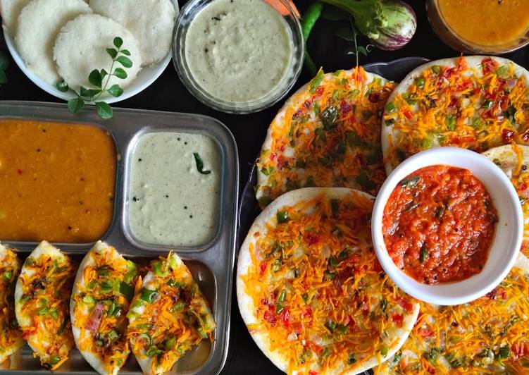 Recipe of Any-night-of-the-week Mix Vegetable Uttapam