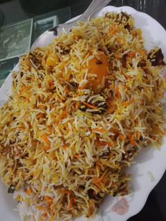 A picture of Mutton Biryani.
