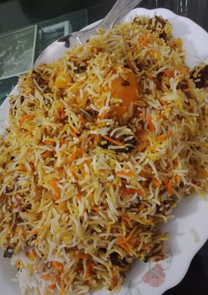 A picture of Mutton Biryani.