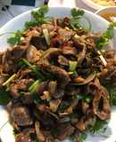 Lòng Gà Vịt Xào Sả Ớt