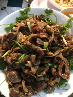 Hình của món Lòng Gà Vịt Xào Sả Ớt.