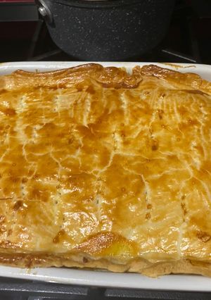 A picture of Cheese and Potato Pie.