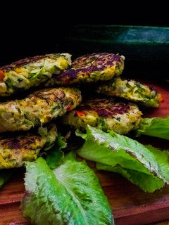 Una foto de Hamburguesas de zucchini 🥒