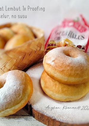 Foto resep Donat Lembut 1x Proofing No Telur, No Susu cuma 6 bahan