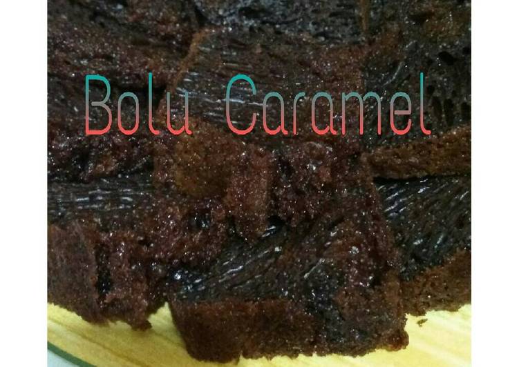 komposisi menggodok Bolu Caramel yang kenyang