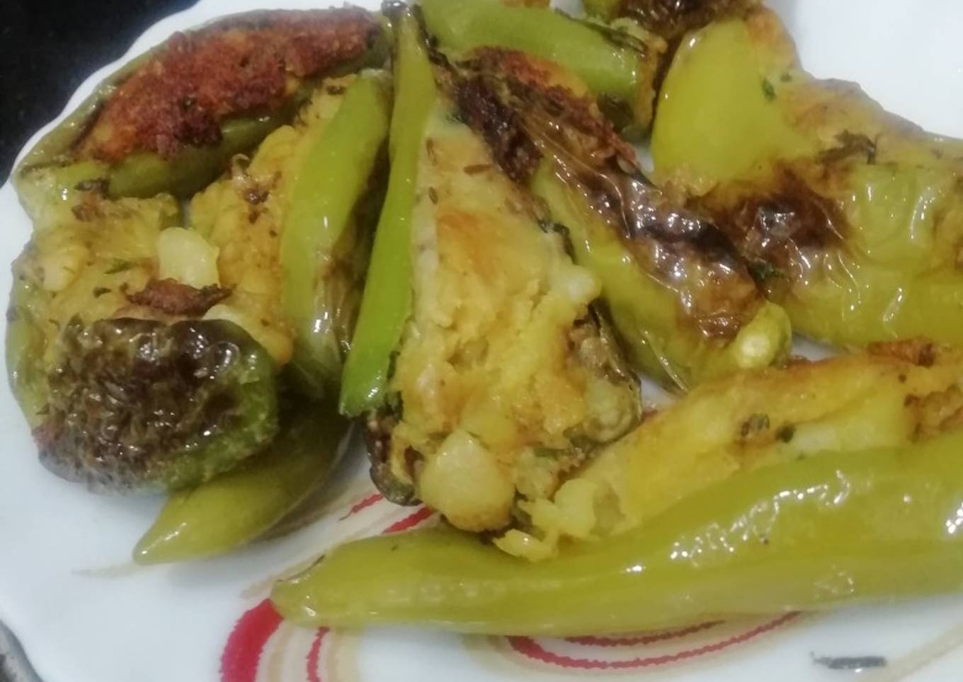 Potato Stuffed Chilli Pepper