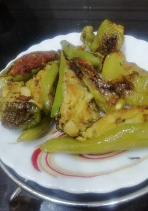 A picture of Potato Stuffed Chilli Pepper.
