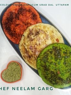 तिरंगा उत्तपम (tiranga uttapam recipe in Hindi) रेसिपी मुख्य फोटो